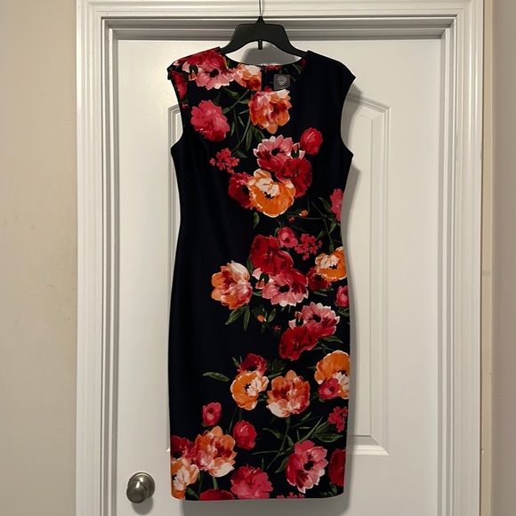 Vince Camuto floral sheath dress - Navy - Picture 1 of 3